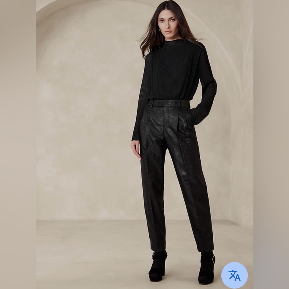 Banana Republic Luci Slim Lure Pinstripe Pant, Sz 8, New